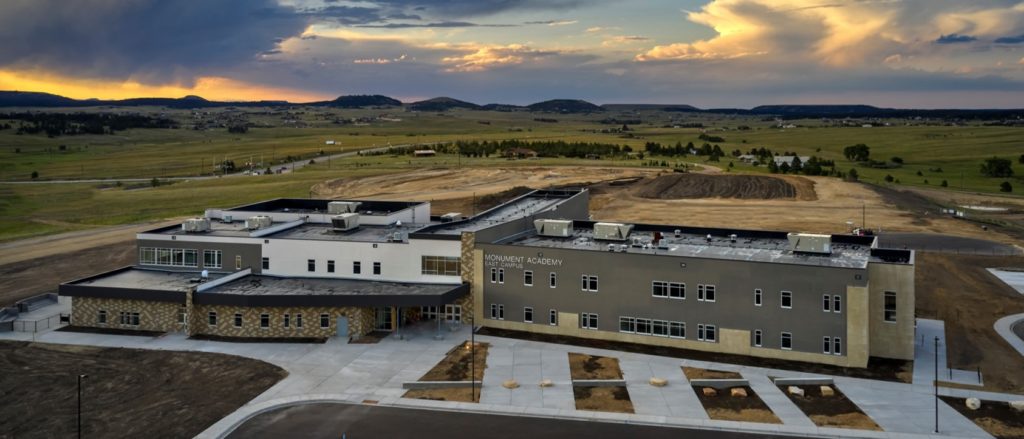 Aerial pic of East Campus Aug 6